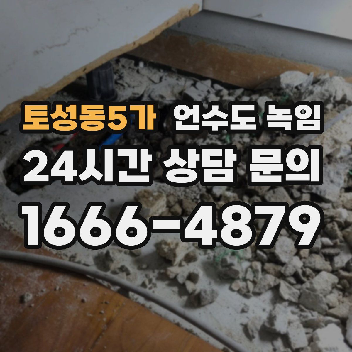 토성동5가 언수도 녹임