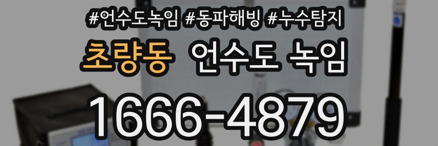 초량동 언수도 녹임