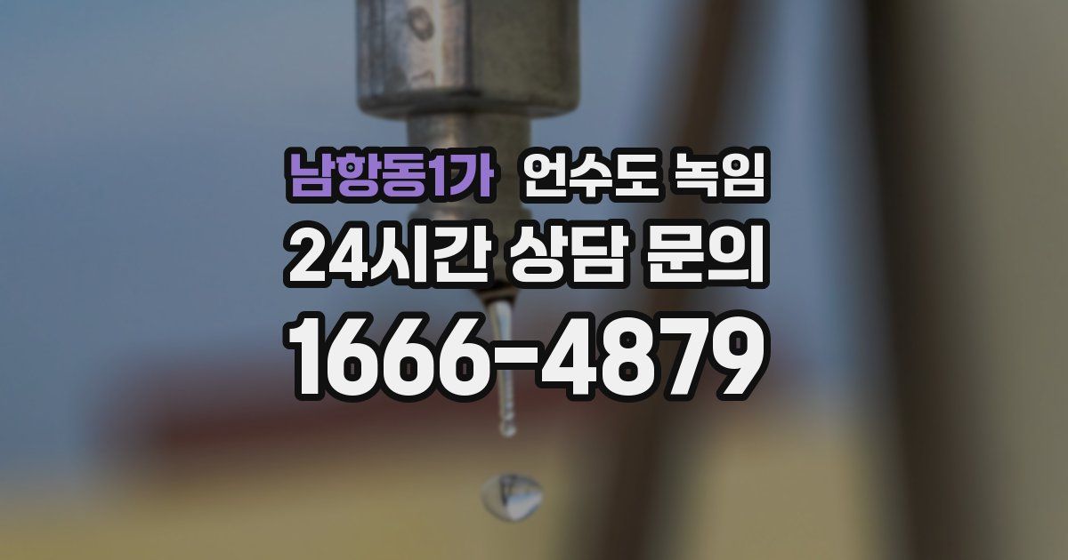 남항동1가 언수도 녹임