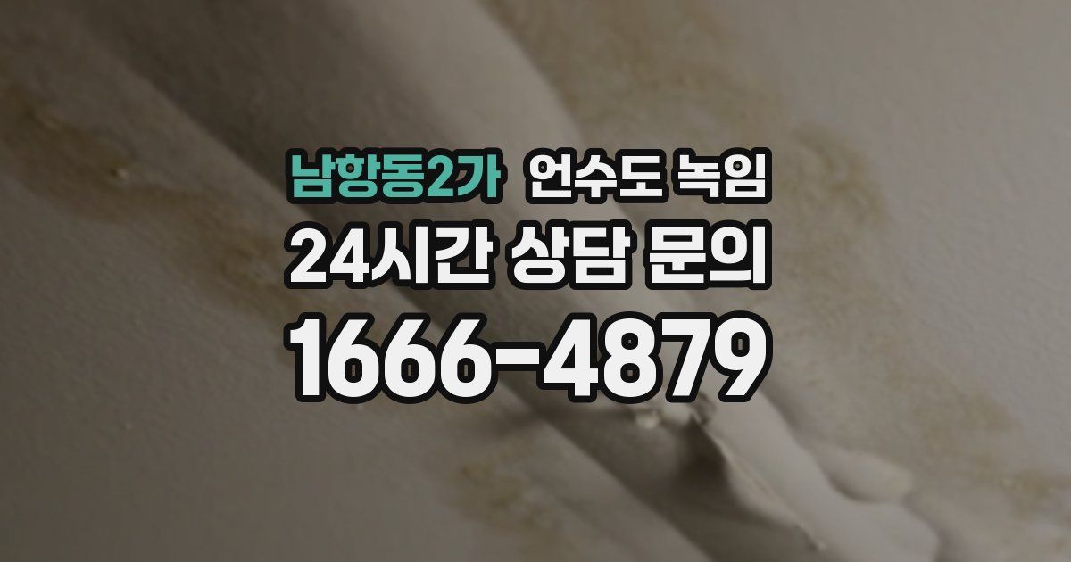 남항동2가 언수도 녹임