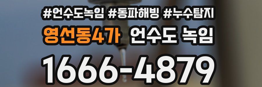 영선동4가 언수도 녹임