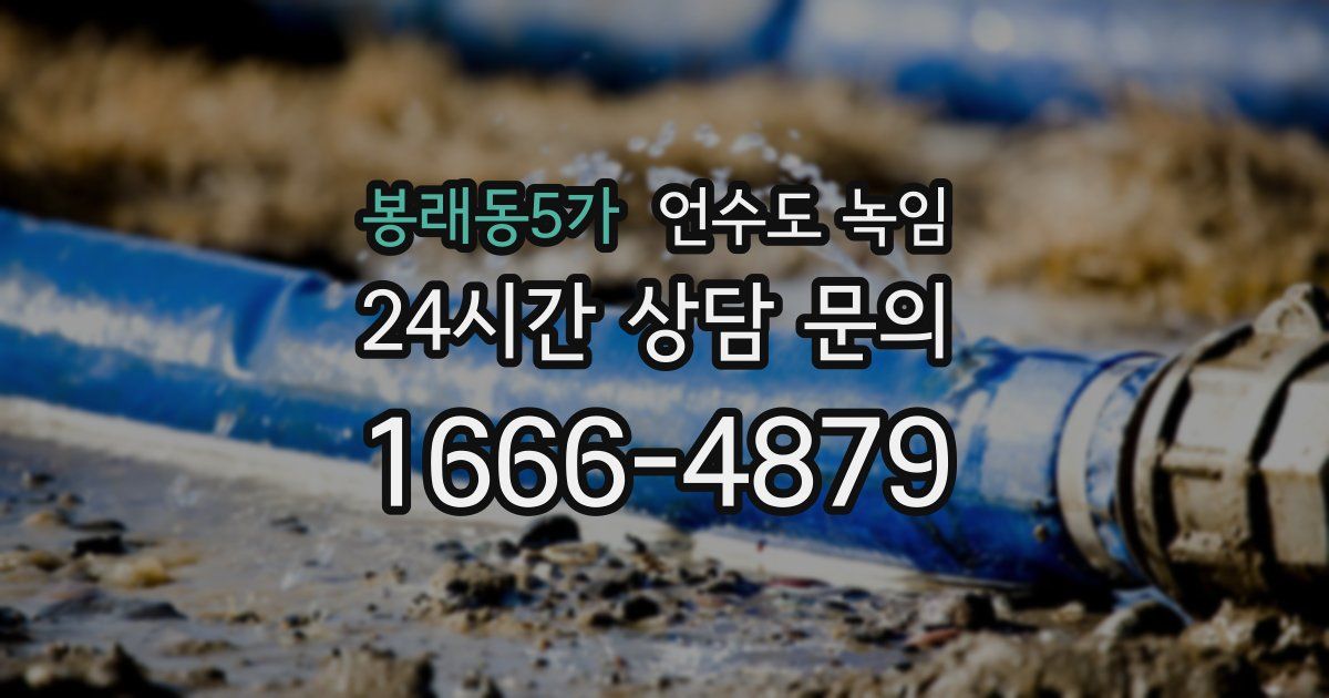 봉래동5가 언수도 녹임