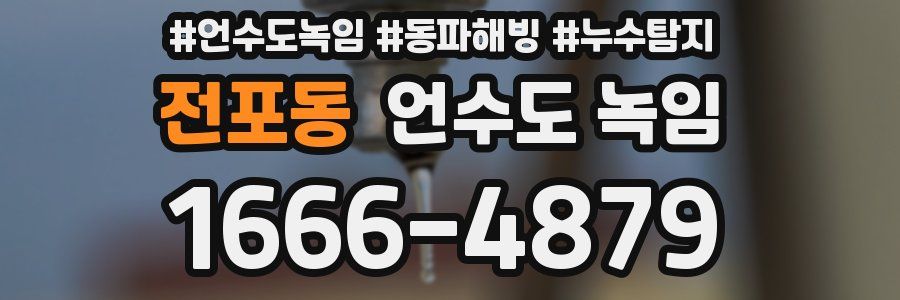 전포동 언수도 녹임