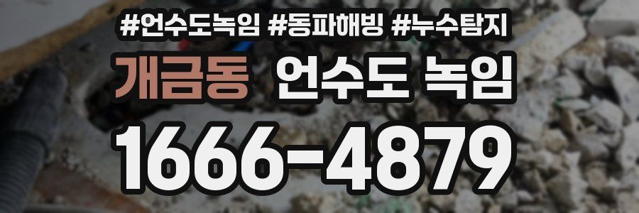 개금동 언수도 녹임