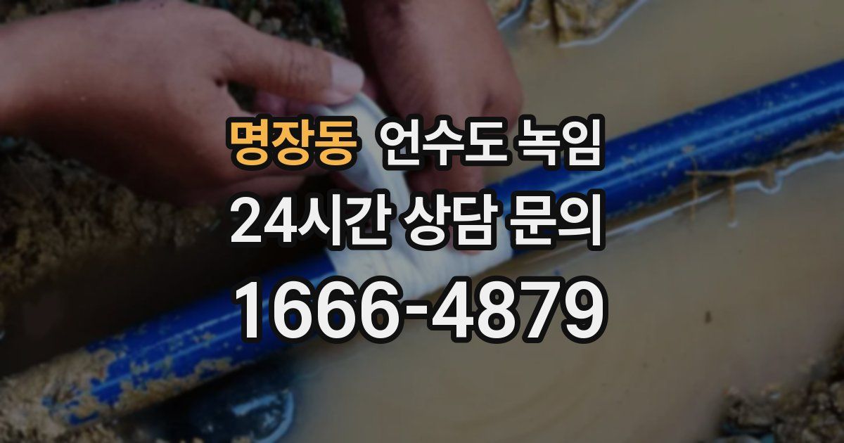 명장동 언수도 녹임