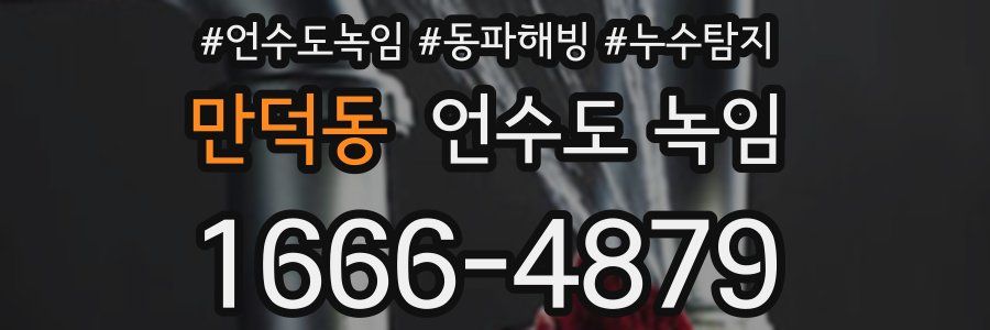 만덕동 언수도 녹임