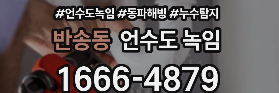 반송동 언수도 녹임