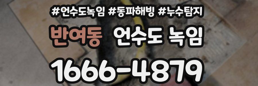 반여동 언수도 녹임