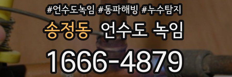 송정동 언수도 녹임