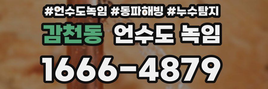 감천동 언수도 녹임