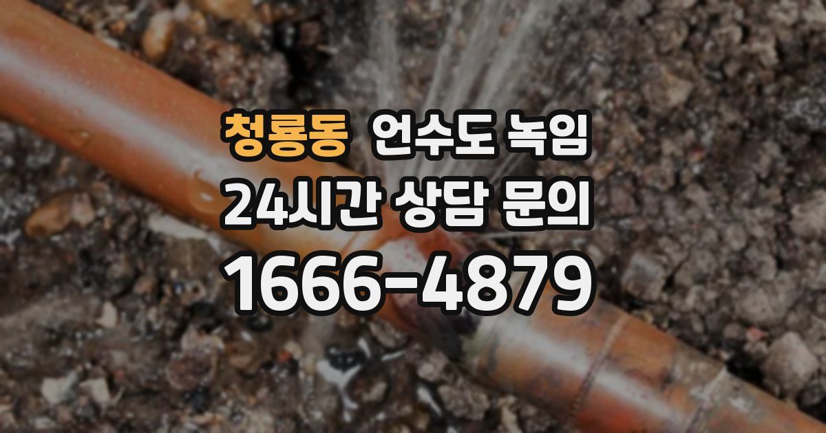 청룡동 언수도 녹임