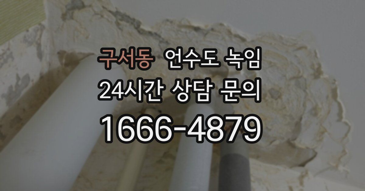 구서동 언수도 녹임