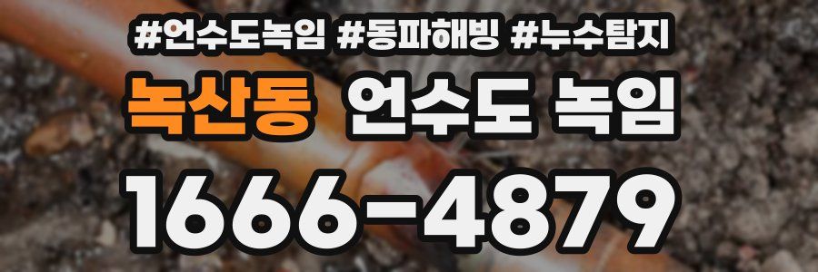 녹산동 언수도 녹임