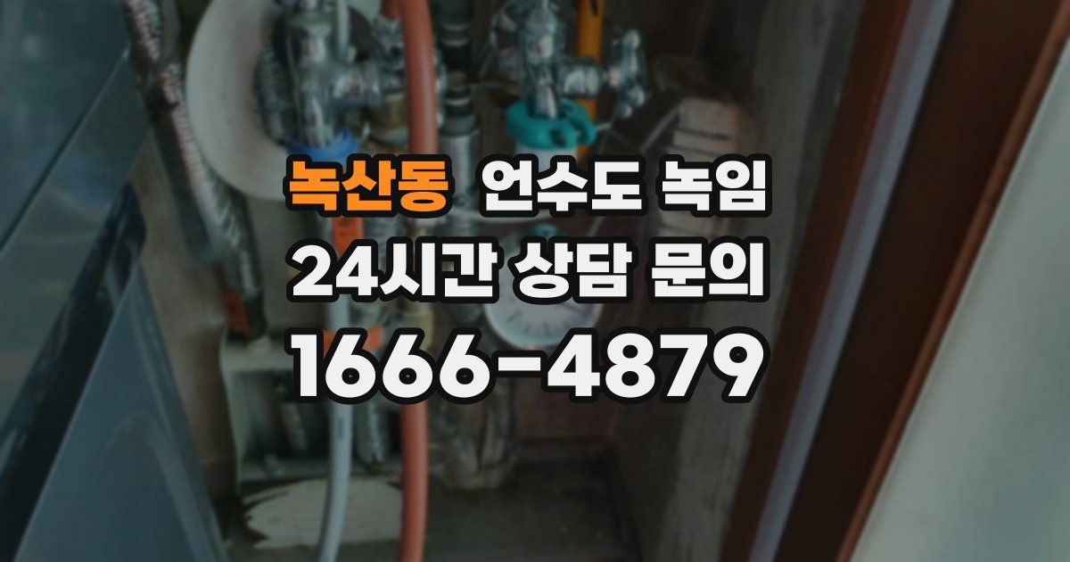 녹산동 언수도 녹임