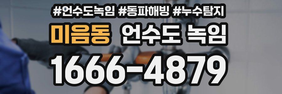 미음동 언수도 녹임