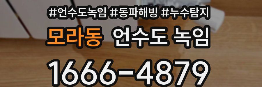 모라동 언수도 녹임