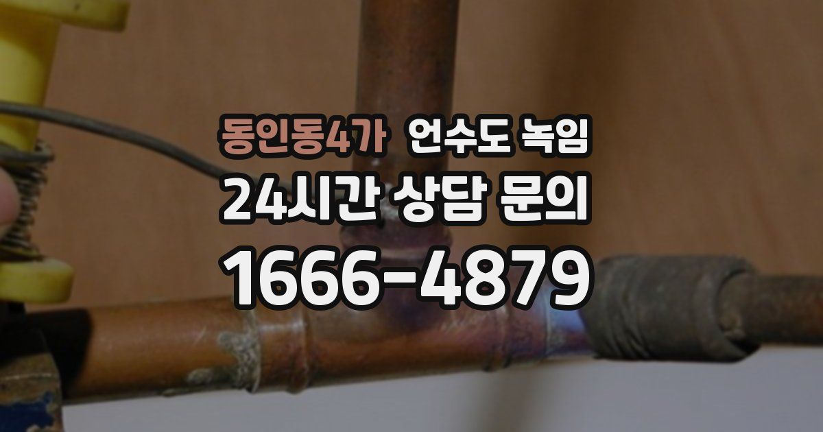 동인동4가 언수도 녹임