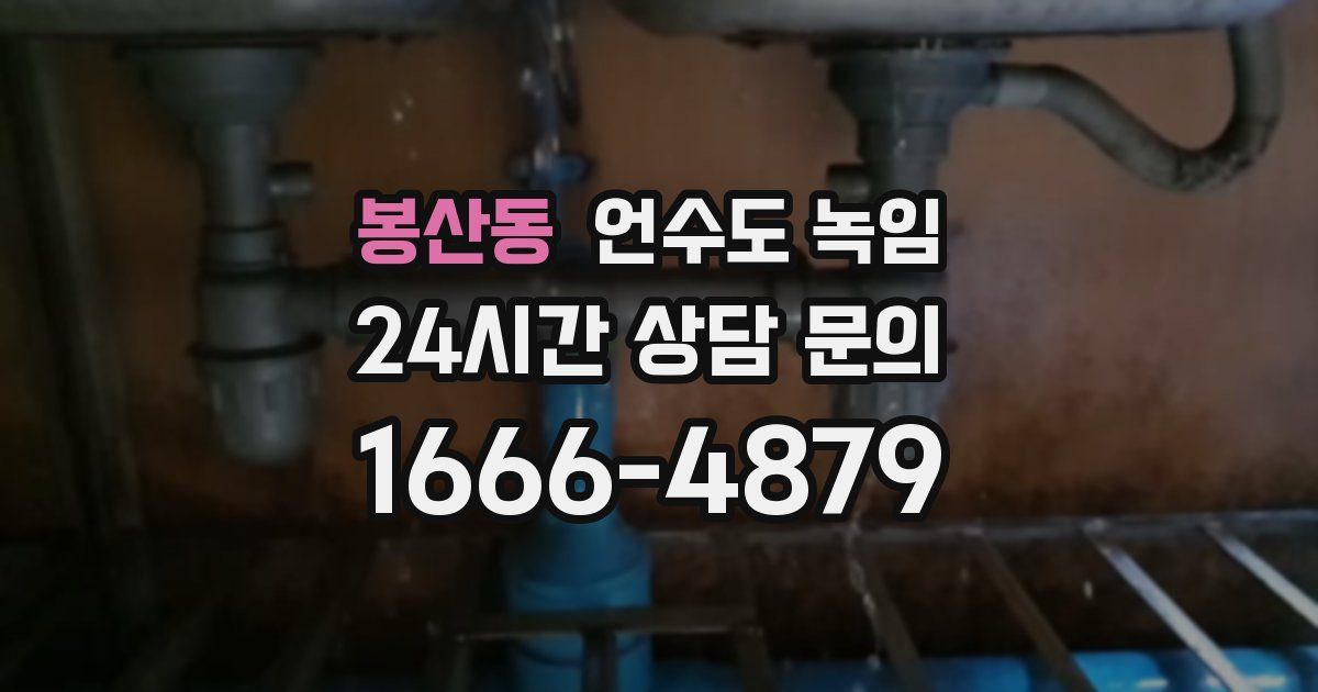 봉산동 언수도 녹임