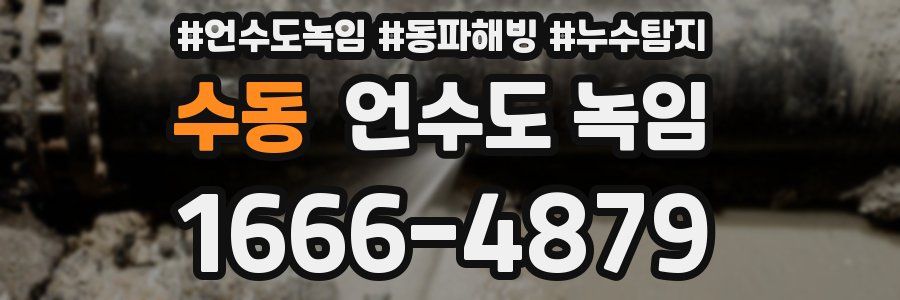 수동 언수도 녹임