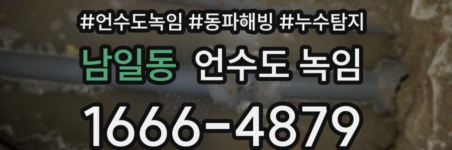 남일동 언수도 녹임