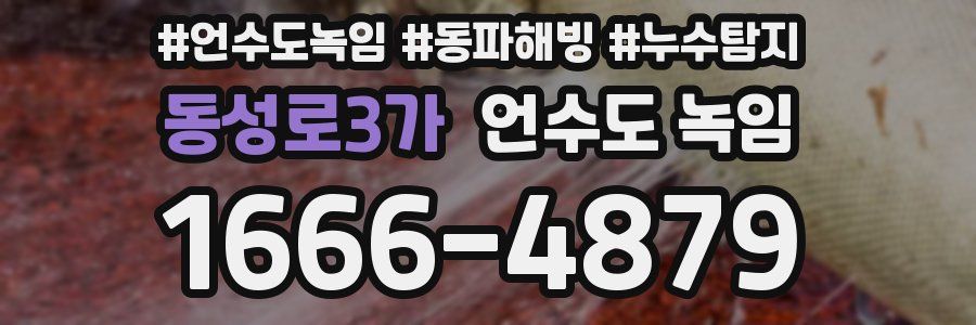 동성로3가 언수도 녹임