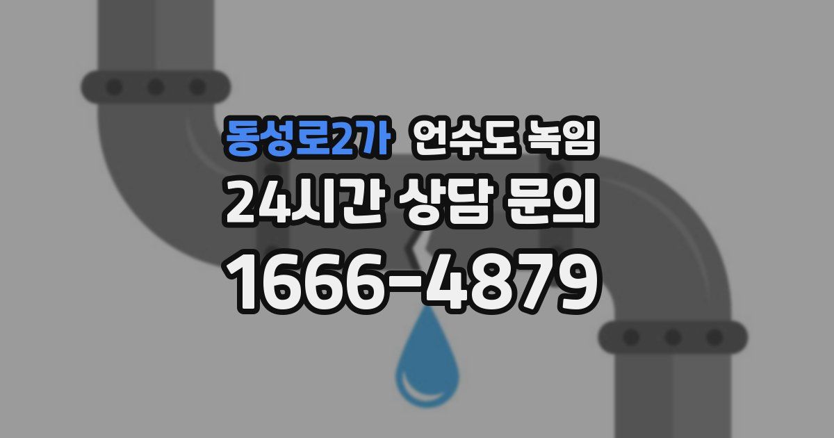 동성로2가 언수도 녹임