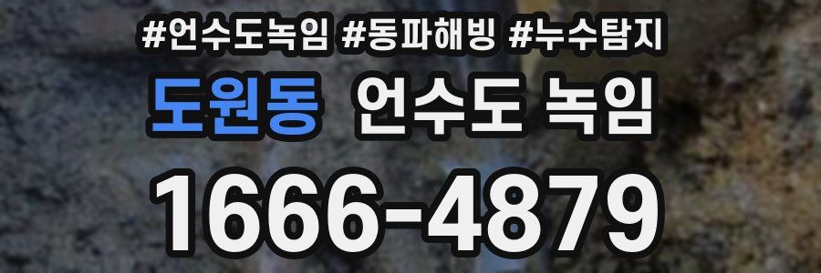 도원동 언수도 녹임