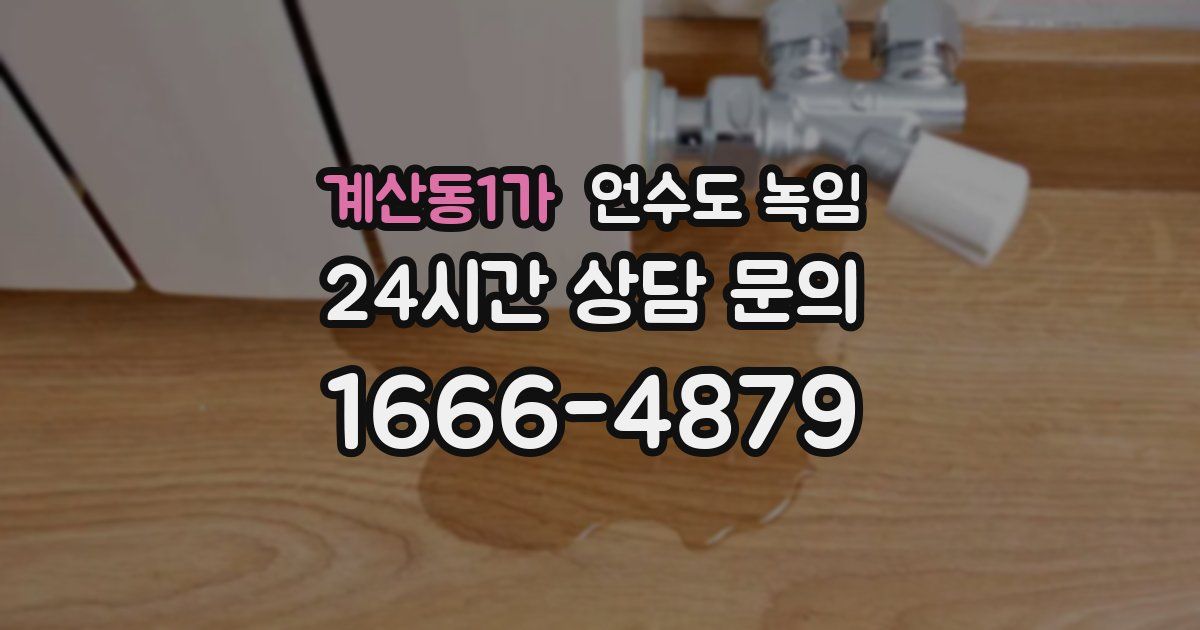 계산동1가 언수도 녹임