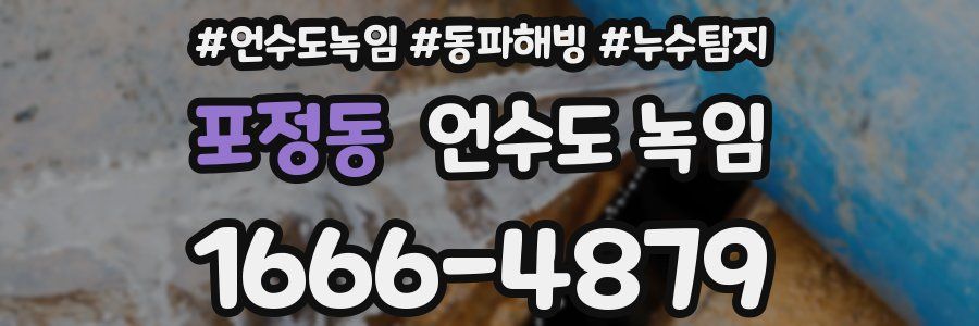 포정동 언수도 녹임