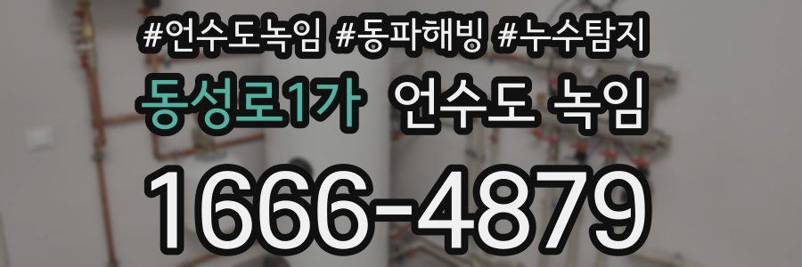 동성로1가 언수도 녹임