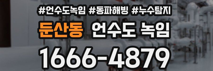 둔산동 언수도 녹임