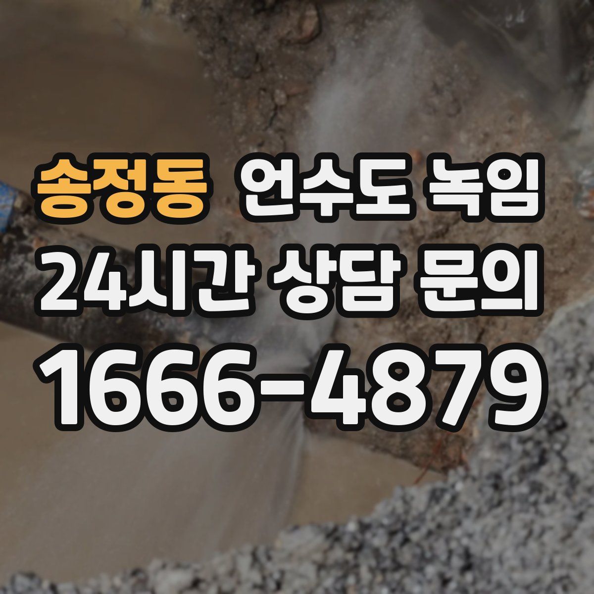 송정동 언수도 녹임