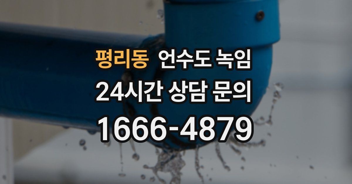 평리동 언수도 녹임