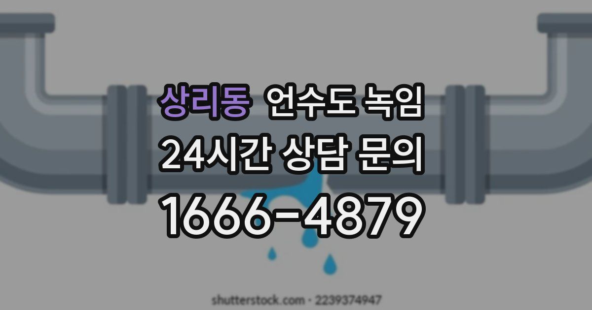 상리동 언수도 녹임