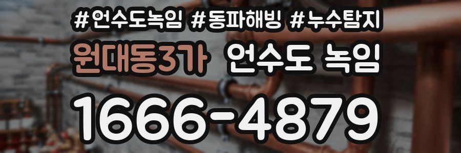 원대동3가 언수도 녹임