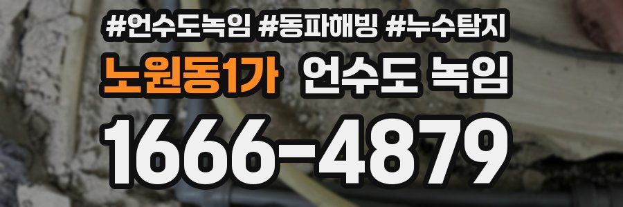 노원동1가 언수도 녹임