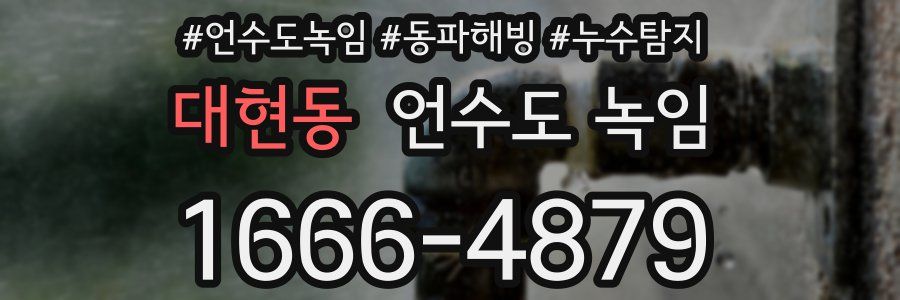 대현동 언수도 녹임