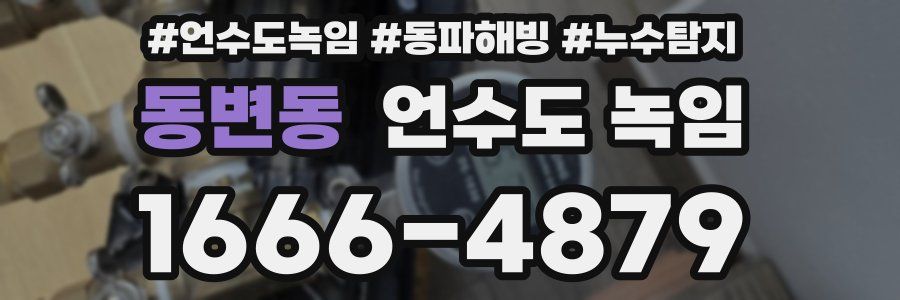 동변동 언수도 녹임