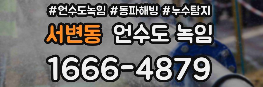 서변동 언수도 녹임