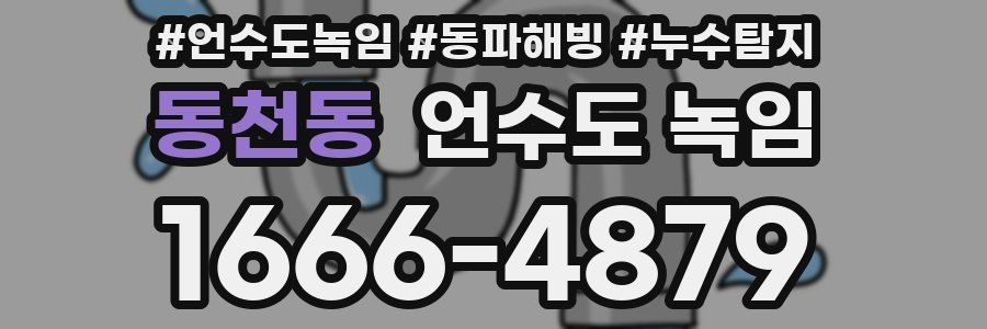 동천동 언수도 녹임