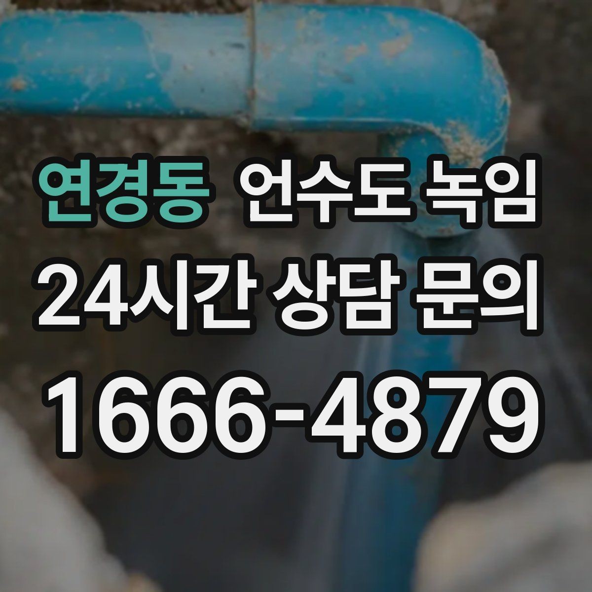 연경동 언수도 녹임 해빙 후 물이 탁할 때 그냥 써도 될까