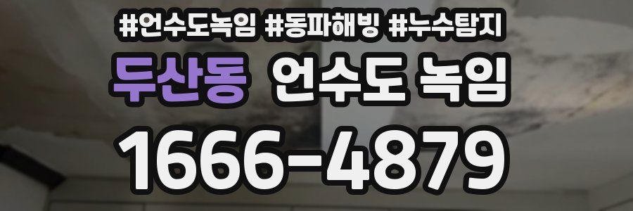 두산동 언수도 녹임