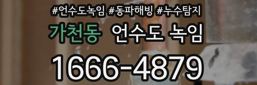 가천동 언수도 녹임