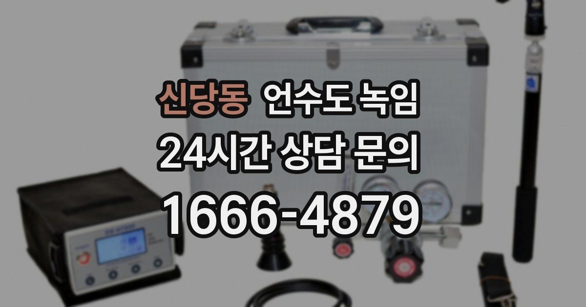 신당동 언수도 녹임