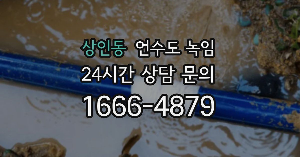 상인동 언수도 녹임