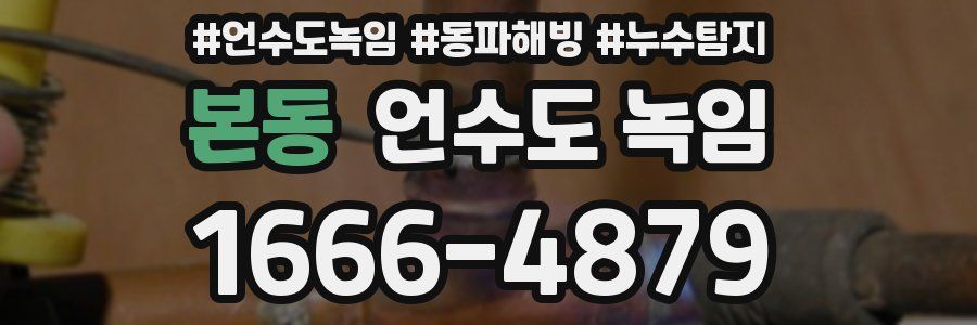 본동 언수도 녹임