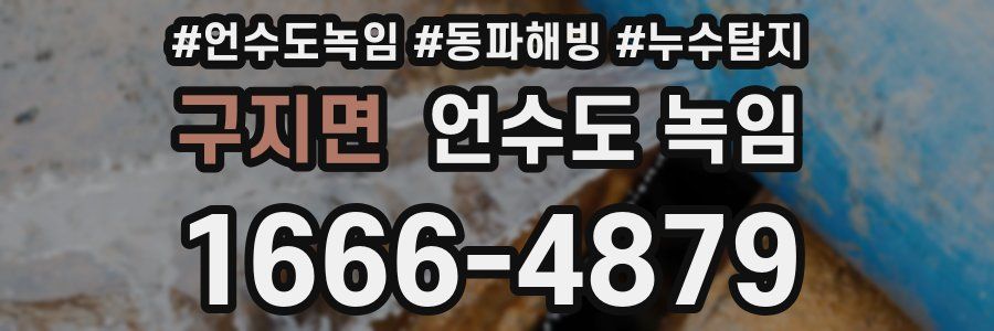 구지면 언수도 녹임