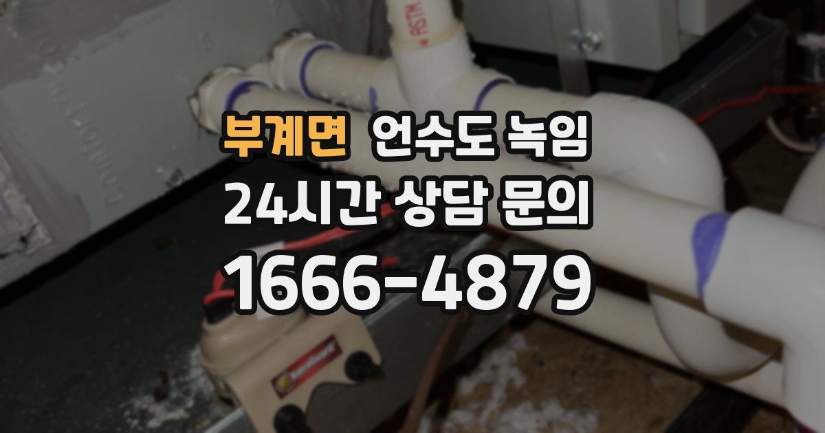 부계면 언수도 녹임