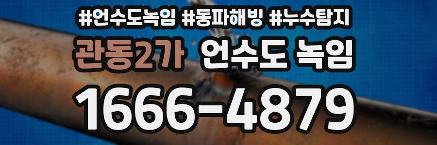 관동2가 언수도 녹임