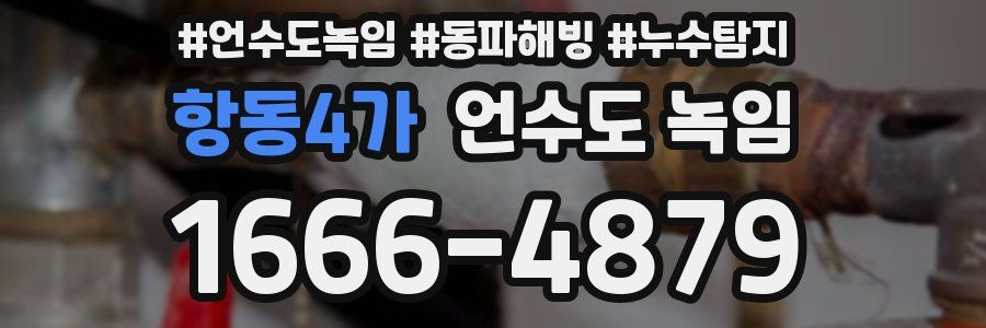 항동4가 언수도 녹임